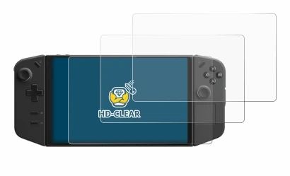 Image of the device Lenovo Legion Go with a wide variety of screen protectors.