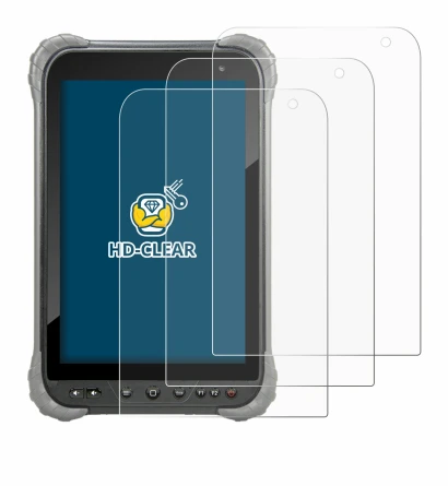 Image of the device Juniper Systems Cedar CT8X2 with a wide variety of screen protectors.