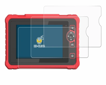 Image of the device Launch CRP 359 with a wide variety of screen protectors.