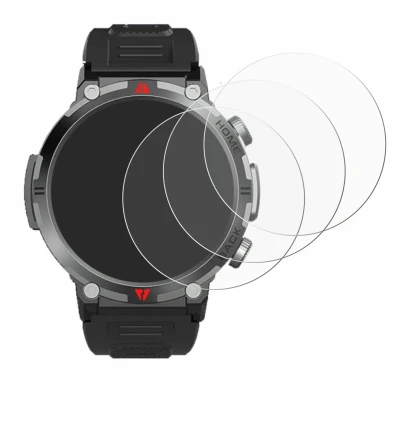 Image of the device IFMDA S100 1.45" with a wide variety of screen protectors.