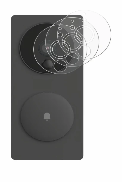 Image of the device Aqara SVD-KIT1 (Smart video doorbell G4) with a wide variety of screen protectors.