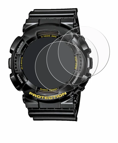 Image of the device Casio G-Shock GA-110GB-1A with a wide variety of screen protectors.