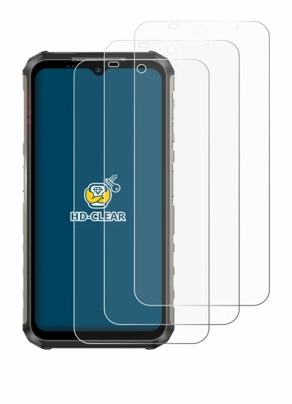 Image of the device Ulefone Armor 22 with a wide variety of screen protectors.