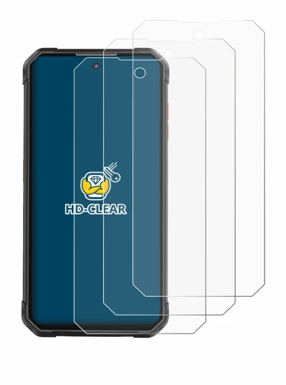 Image of the device iiiF150 B2 Pro with a wide variety of screen protectors.