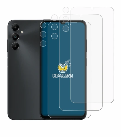 Image of the device Samsung Galaxy A05s (Front+Camera) with a wide variety of screen protectors.