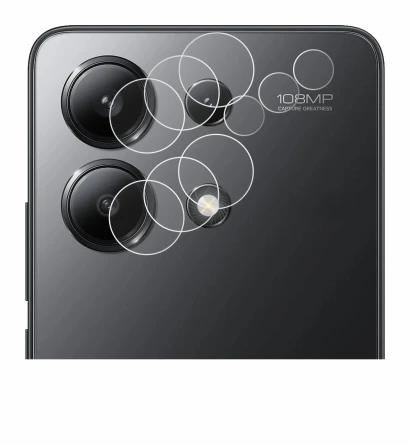 Image of the device Xiaomi Redmi Note 13 (ONLY Camera Lens) with a wide variety of screen protectors.