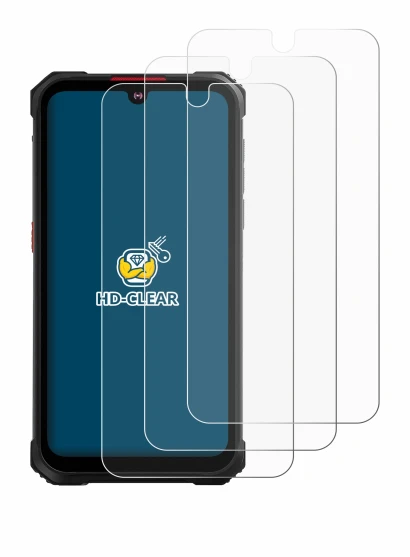 Image of the device Hotwav Cyber 9 Pro with a wide variety of screen protectors.