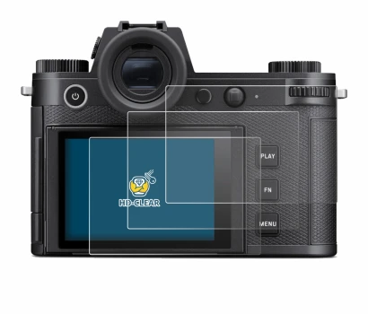 Image of the device Leica SL3 with a wide variety of screen protectors.