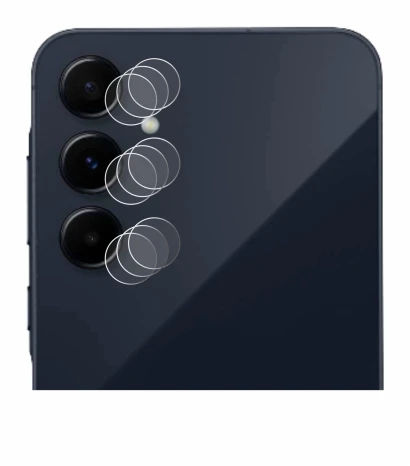 Image of the device Samsung Galaxy A55 5G (ONLY Camera Lens) with a wide variety of screen protectors.