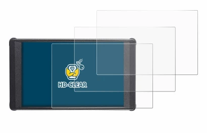 Image of the device Portkeys PT6 with a wide variety of screen protectors.