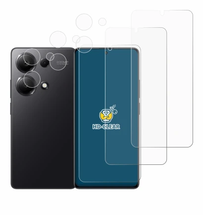 Image of the device Xiaomi Redmi Note 13 Pro 4G (Front+Camera) with a wide variety of screen protectors.