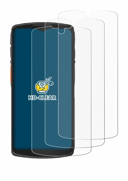 Image of the device Urovo DT66 with a wide variety of screen protectors.