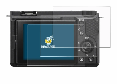 Image of the device Sony Alpha ZV-E10 II with a wide variety of screen protectors.