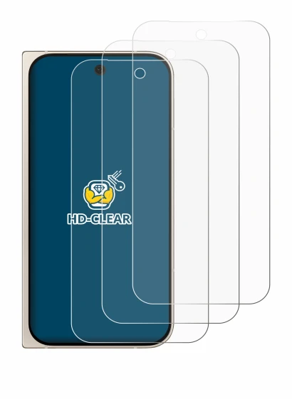 Image of the device Google Pixel 9 Pro Fold with a wide variety of screen protectors.