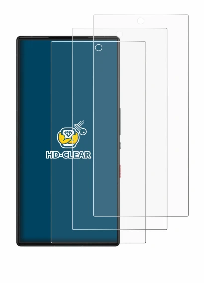 Image of the device ZTE Nubia Red Magic 9S Pro with a wide variety of screen protectors.