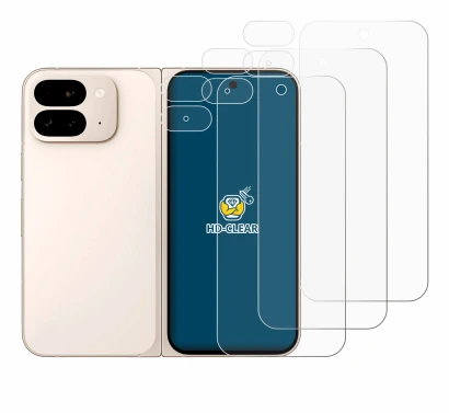 Image of the device Google Pixel 9 Pro Fold (Front+Camera) with a wide variety of screen protectors.