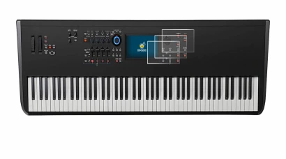 Image of the device Yamaha MODX8+ with a wide variety of screen protectors.