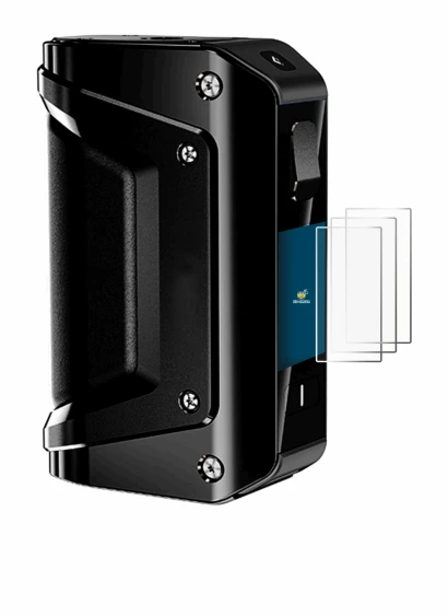 Image of the device geekvape Aegis 3 with a wide variety of screen protectors.