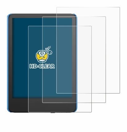 Image of the device Amazon Kindle Kids (2024) with a wide variety of screen protectors.