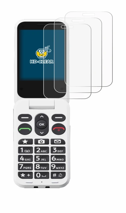 Image of the device Doro Leva L30 with a wide variety of screen protectors.