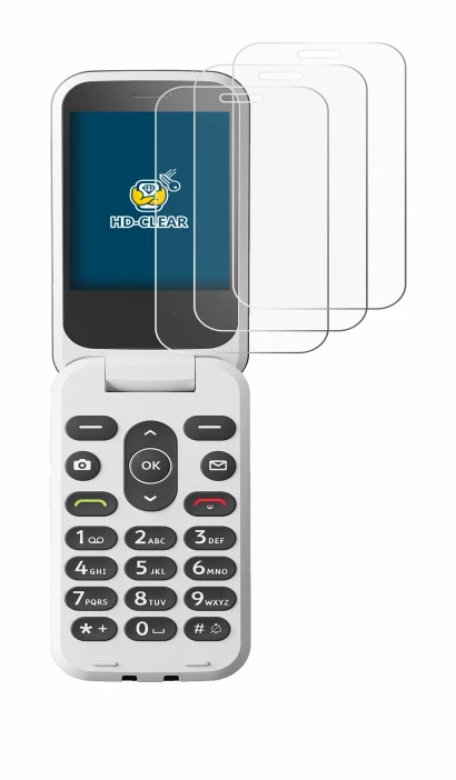 Image of the device Doro 2820 with a wide variety of screen protectors.