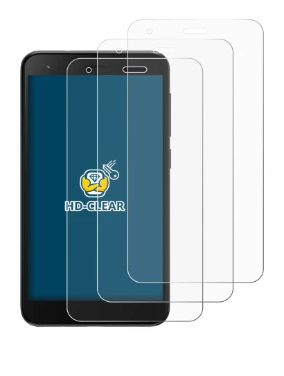Image of the device ZTE Blade A35 lite with a wide variety of screen protectors.