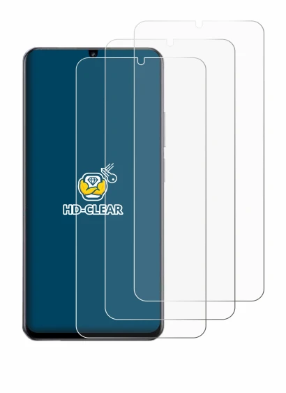 Image of the device realme Note 60 4G with a wide variety of screen protectors.
