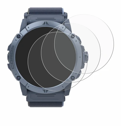 Image of the device Coros Vertix 2S with a wide variety of screen protectors.