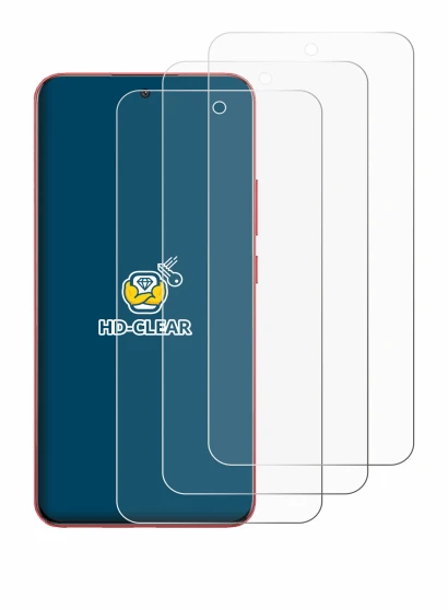 Image of the device Oppo A5 Pro with a wide variety of screen protectors.