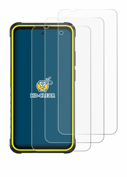Image of the device Ulefone Armor X31 Pro 5G with a wide variety of screen protectors.