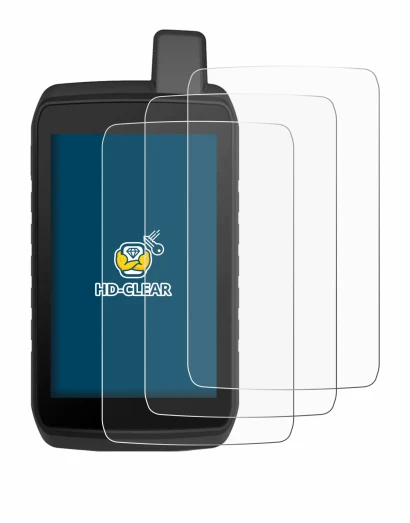 Image of the device Garmin Montana 710 with a wide variety of screen protectors.