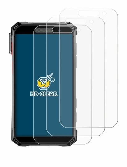 Image of the device Soyes S10 Max with a wide variety of screen protectors.
