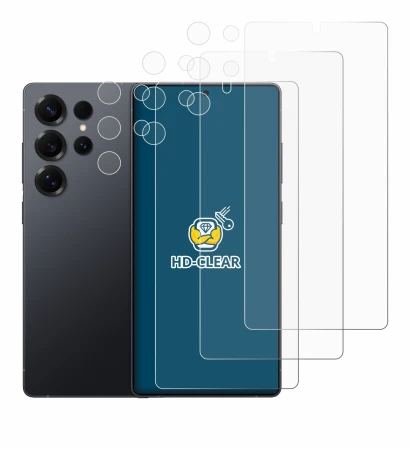 Image of the device Samsung Galaxy S25 Ultra Enterprise Edition (Front+Camera) with a wide variety of screen protectors.