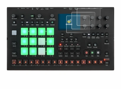 Image of the device Elektron Analog Rytm MKII with a wide variety of screen protectors.