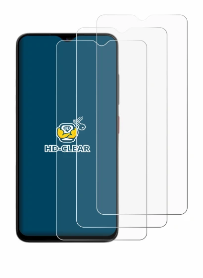 Image of the device ZTE Blade A35e with a wide variety of screen protectors.