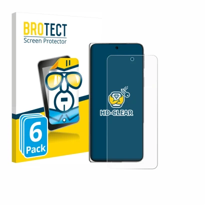 Front side of a product packaging with the brand logo BROTECT. Next to it is the device Oppo Find N5 shown with the correspond