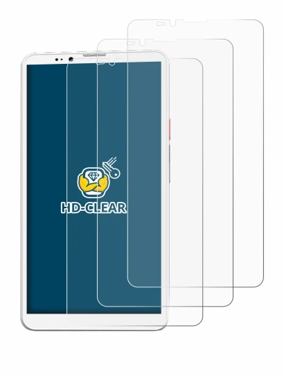 Image of the device Bigme Hibreak Pro with a wide variety of screen protectors.