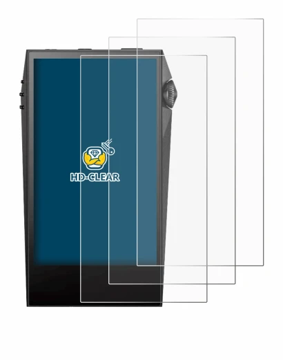 Image of the device Astell&Kern SP3000M with a wide variety of screen protectors.