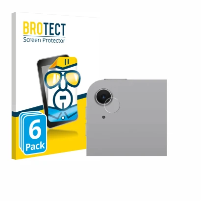 Front side of a product packaging with the brand logo BROTECT. Next to it is the device Apple iPad Air 11