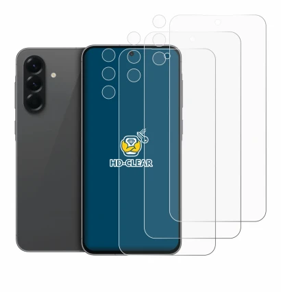 Image of the device Samsung Galaxy A56 5G (Front+Camera) with a wide variety of screen protectors.