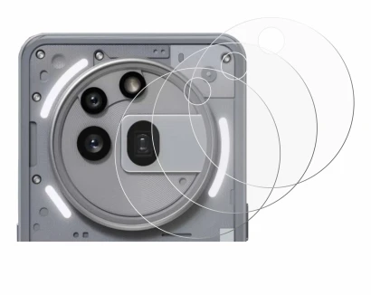 Image of the device Nothing Phone (3a) Pro (ONLY Camera Lens) with a wide variety of screen protectors.