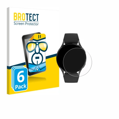 Front side of a product packaging with the brand logo BROTECT. Next to it is the device Levowatch EDGY shown with the correspo