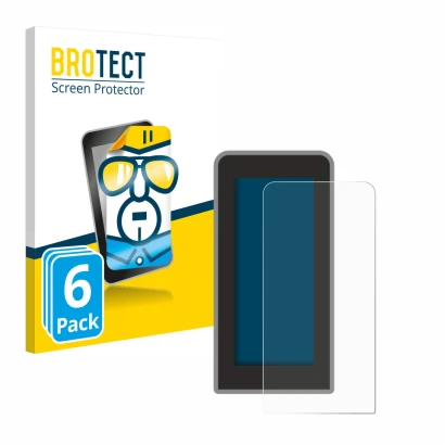 Front side of a product packaging with the brand logo BROTECT. Next to it is the device Tenways CGO600 Pro shown with the corr