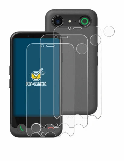 Image of the device Doro Aurora A10 (Front+Camera) with a wide variety of screen protectors.