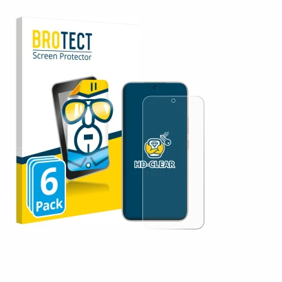 Front side of a product packaging with the brand logo BROTECT. Next to it is the device Honor 400 shown with the corresponding