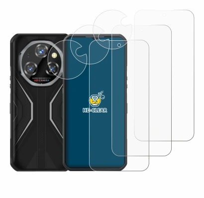 Image of the device Oukitel WP55 Pro (Front+Camera) with a wide variety of screen protectors.