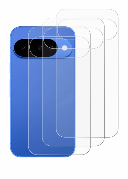 Image of the device Google Pixel 10 (Back) with a wide variety of screen protectors.