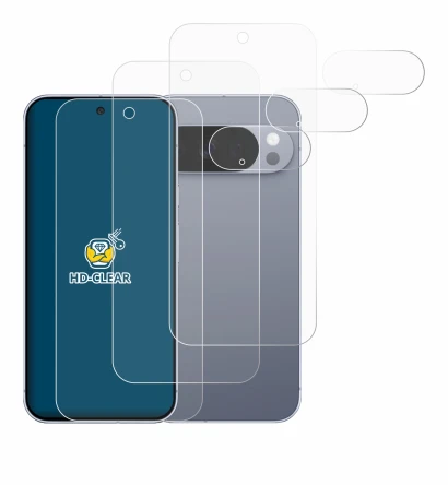 Image of the device Google Pixel 10 Pro (Front+Camera) with a wide variety of screen protectors.