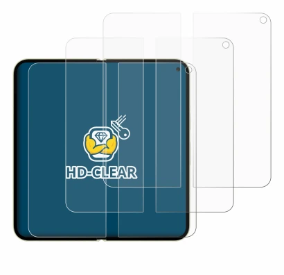 Image of the device Google Pixel 10 Pro Fold (Inner display) with a wide variety of screen protectors.