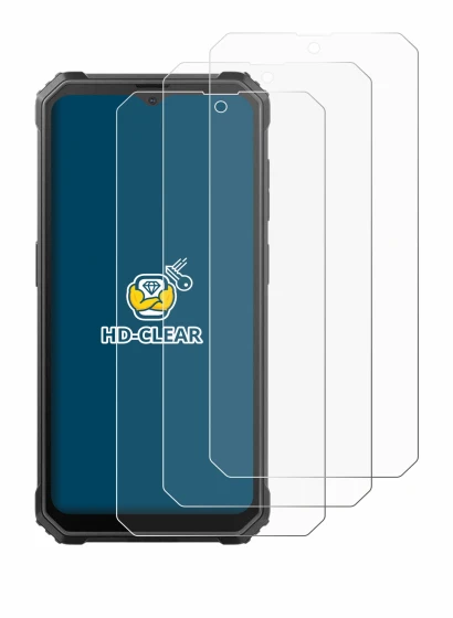 Image of the device Blackview BV4800 with a wide variety of screen protectors.